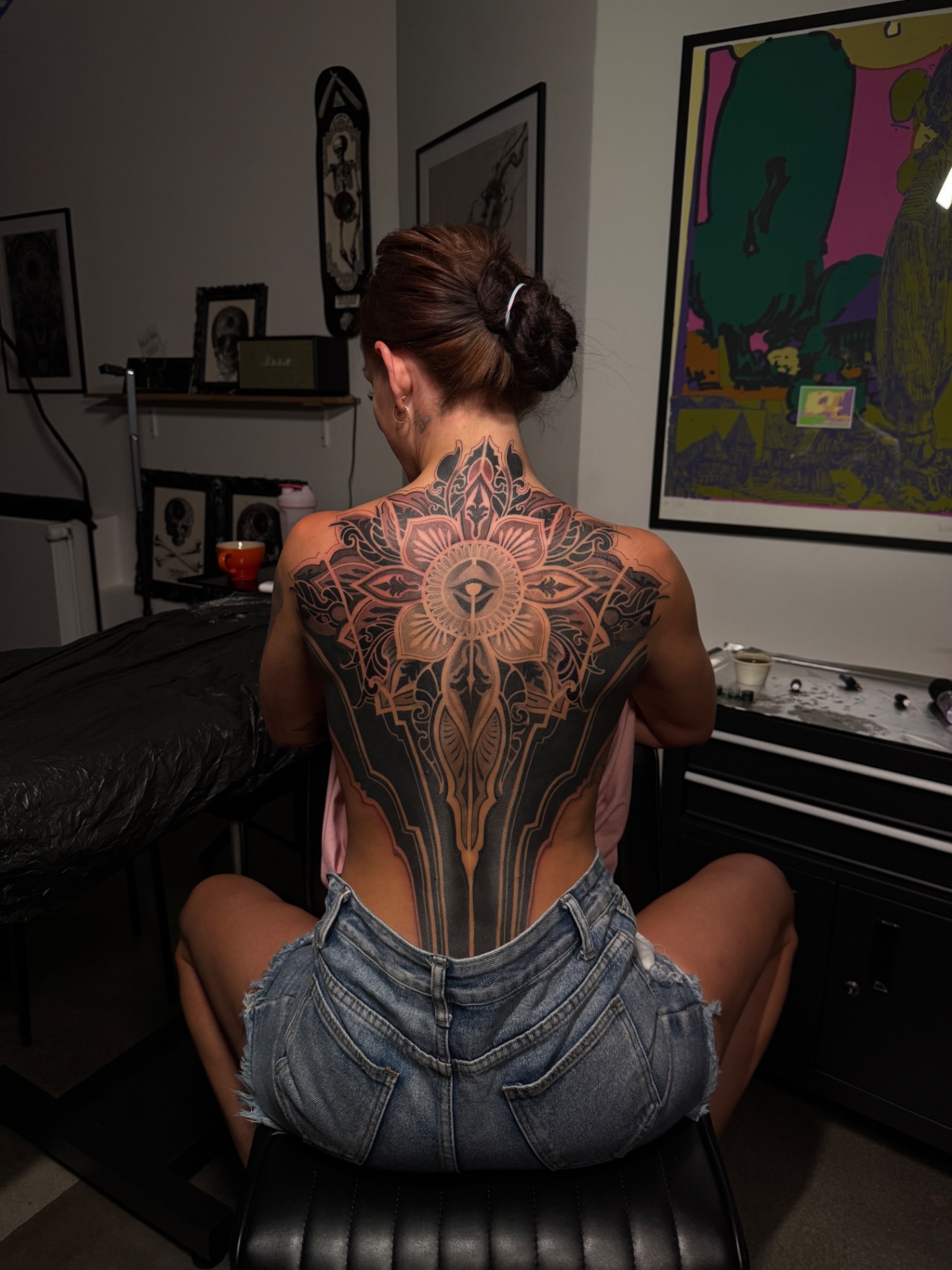 Ornamental back piece